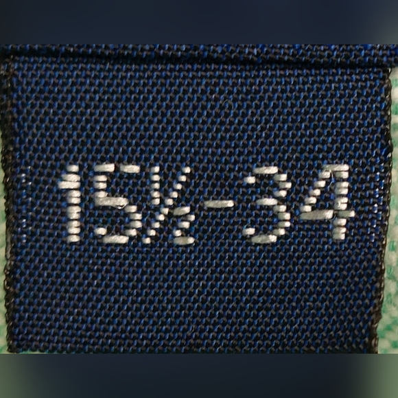 Ralph Lauren Shirt Mens Size 15.5-34 Green Mint Polo Flesh Pony Button Down - Picture 5 of 11